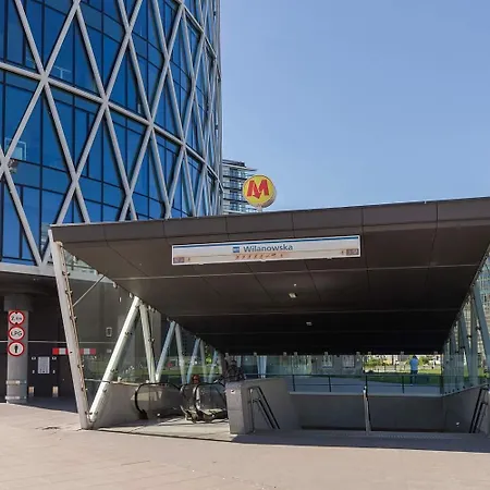 Studio Metro Wilanowska Z Dostepem Do Basenu I Silowni Warsaw Exterior photo
